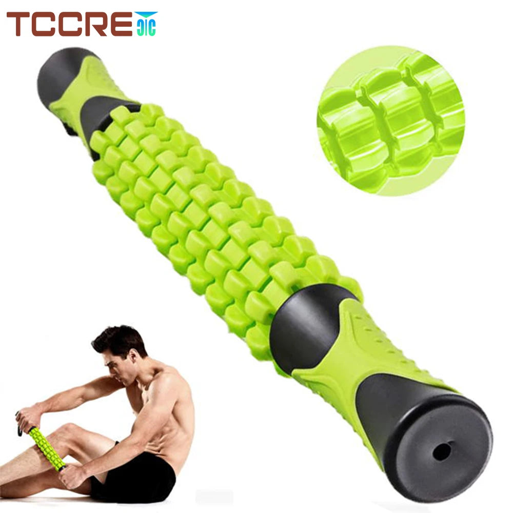 Muscle Roller Massage Stick 44 cm (17.3 in) - Deep Tissue Body Massager for Soreness, Cramp Relief & Recovery