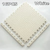 EVA Interlocking Floor Tile 30×30×1 cm (11.8×11.8×0.4 in) Leaf Texture Non-Slip Shock-Absorbing Gym, Yoga & Baby Play Mat