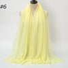 Crinkle Cotton Hijab Scarf Lightweight Muslim Shawl Turban Headscarf Headband Wrap