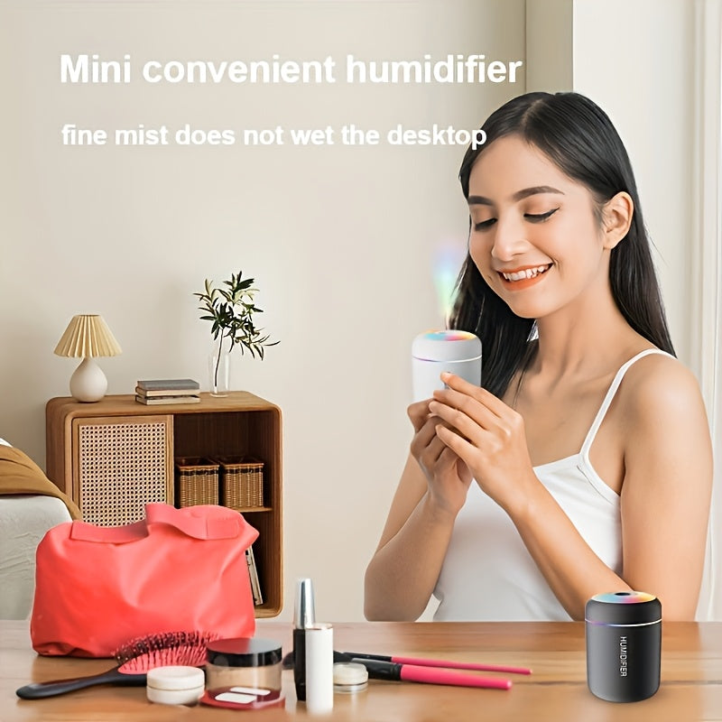 Aromatherapy Mist Diffuser and USB Humidifier with Essential Oil, Color-Changing Night Light and Cold Mist for Plant Health