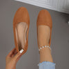 Women's Minimalist Slip-On Flats Lightweight Soft-Sole Low-Cut Walking Shoes