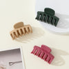 3-Pack Matte Shark Hair Claw Clips Solid Color Elegant Hair Clips for Women