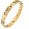 Elegant Rhinestone Stainless Steel Adjustable Bracelet for Women - Versatile Party & Casual