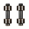 2-Pack Adjustable Self-Filling Dumbbells 4–8 lb (1.8–3.6 kg) Quick-Lock Portable Home Gym Set – Blue & Black