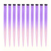 10-Pack 18-Inch (45 cm) Clip-In Hair Extensions — Straight Multicolor Highlights, Heat-Resistant Synthetic Clip-On Strands