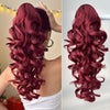 YUSULAXI 20-inch (50 cm) Claw Ponytail Extension - Heat-Resistant Synthetic Natural-Look Hair with Secure Claw Clip, Brown/Blonde/Red/Gray/White