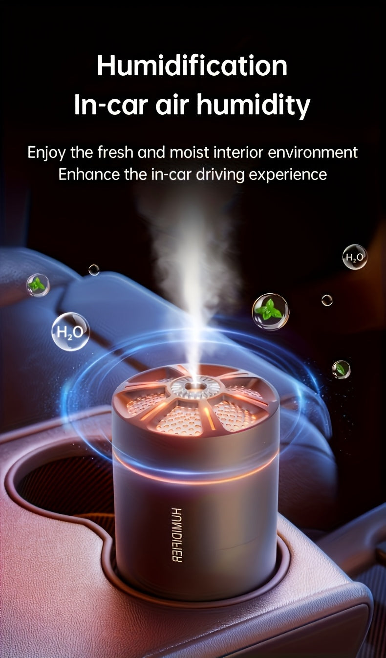 180ml (6.1 fl oz) Mini USB Humidifier & Aromatherapy Diffuser – Quiet Portable Cool Mist for Home, Bedroom & Car, Durable Plastic