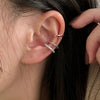 3-Pack Minimalist Rhinestone Clip-On Earrings Set for Women - Elegant Versatile Clip-On Studs for Parties, Dates & Everyday