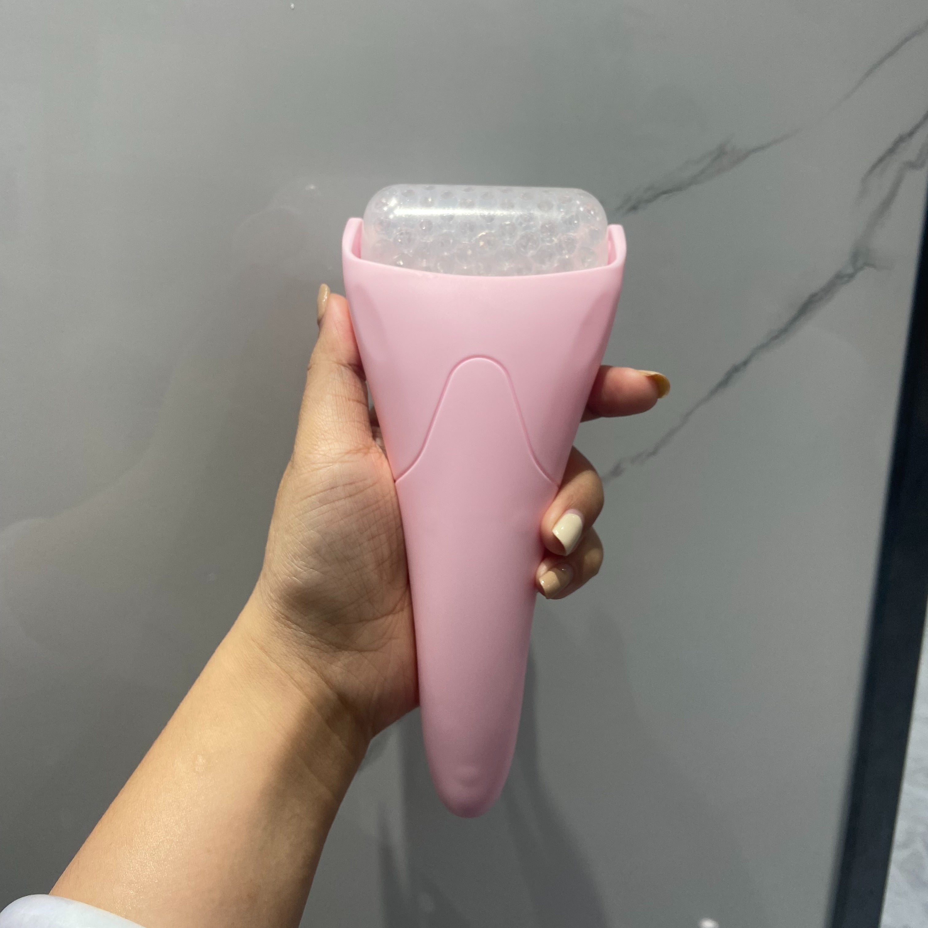 Large Face & Eye Ice Roller - Handheld Facial Cooling Massager for At-Home Spa