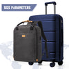 20-Inch (51 cm) PP Hybrid Carry-On Luggage with Silent Swivel Wheels, Combination Lock & Telescoping Handle - Fits 14-Inch Laptop, Travel Suitcase for Men & Women