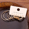 Boho Vintage 14K Gold Plated Zinc Alloy Earring Set for Women – Bohemian Alloy Ear Posts