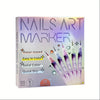 12-Color Nail Doodle Pen Set — Precision 3D Acrylic Nail Art Pens, Quick-Dry Dotting & Stitching Pens for Home & Salon DIY Gift