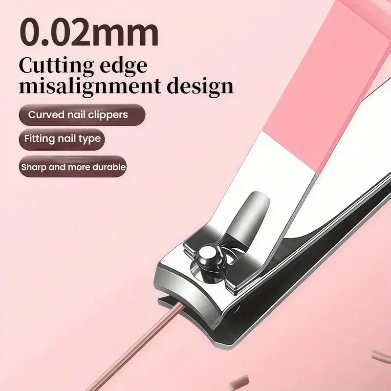 Professional Manicure & Pedicure Set — Stainless Steel Nail Clippers, Cuticle Tools, Ear Scoops & Foot Care Kit with Portable Storage Case — Home Spa Gift for Women