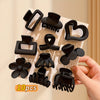 10-Pack Lemon Love Hair Claw Clips Set – Assorted Colorful Plastic Hair Accessories for Teens, Bangs & Half-Up Styles