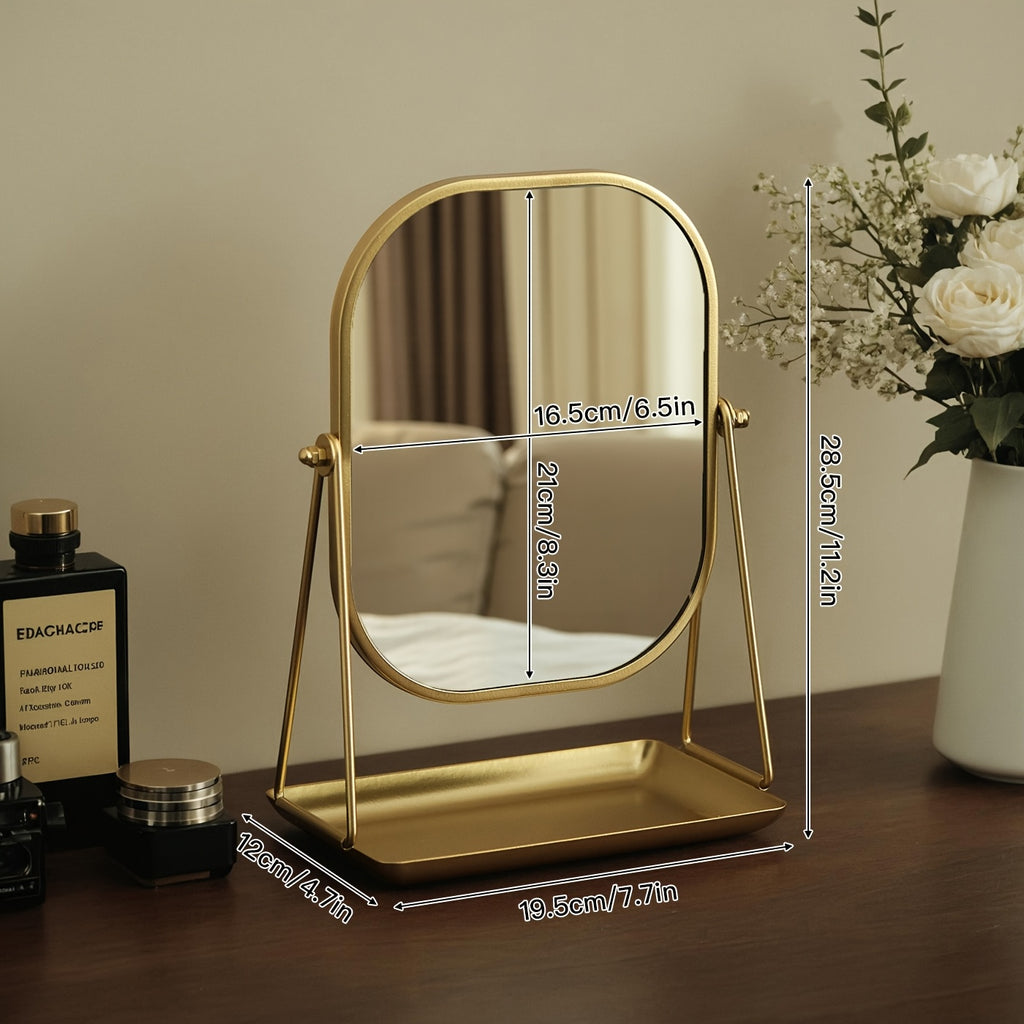 Adjustable Cartoon Metal Photo Frame with Glass Front, Varnished Finish