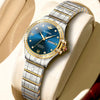 OUPINKE Women's Automatic Mechanical Watch – Two-Tone Stainless Steel, Luminous Dial, Day & Date Dress Watch