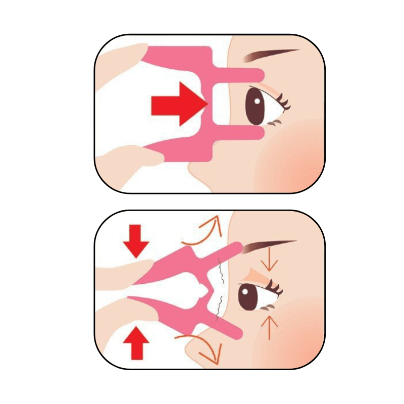 Handheld Silicone Eye Contour Massager & Trainer – Under-Eye Massager for Puffiness & Firming (Light Beige)