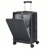 20/22/24/26 Inch Premium Hardshell Luggage with USB Port, Spinner Wheels, Combination Lock, Front-Opening Design & Built-In Cup Holder — Durable Carry-On and Checked Suitcase