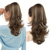 20-Inch (50 cm) Curly Wavy Drawstring Clip-On Ponytail Extension for Women