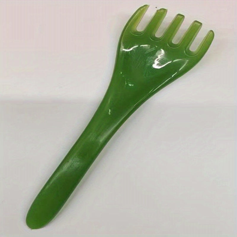 Five-Claw Resin Head Massage Comb - Wide-Tooth Scalp & Neck Scraping Tool, Nose Scraper, Mother's Day Gift