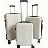 3-Piece ABS Hard Shell Luggage Set – 20/24/28 Inch (22/26/28 x 35/40/48 x 55/65/75 cm) with Telescoping Handle, Combination Lock & In-line Skate Wheels