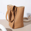 Genuine Leather Women's Large Capacity Shoulder and Crossbody Bucket Bag – Light Luxury Cowhide Commuter