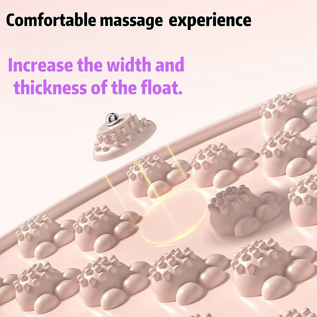 Pink Silicone Foot Massager Pad – Ergonomic Acupressure Foot Massage Mat for Home Relaxation & Fitness