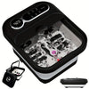 Collapsible Foot Spa & Massager with Heater, Temperature Control, Bubbles, 6 Massage Rollers, Vibration & Red Light — Foot Bath Soak, Ideal Mother's Day Gift