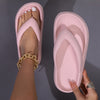 Women's EVA Flip Flops Soft Sole Pillow Slides Slip-On Beach & Casual Sandals