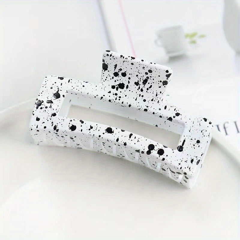 Multicolor Large Acrylic Rectangle Hair Clip Thick Resin Claw for Long Thick Hair Nonslip Jaw Clip