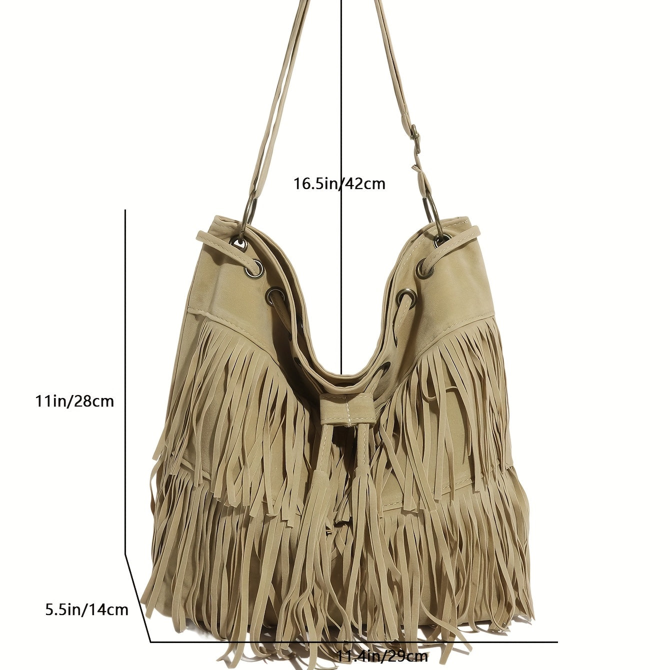 Women's Corduroy Bucket Bag with Tassel - Adjustable Foldable Crossbody Shoulder Bag, Magnetic Closure, Minimalist Urban Travel Purse (Khaki, Light Brown, Black)