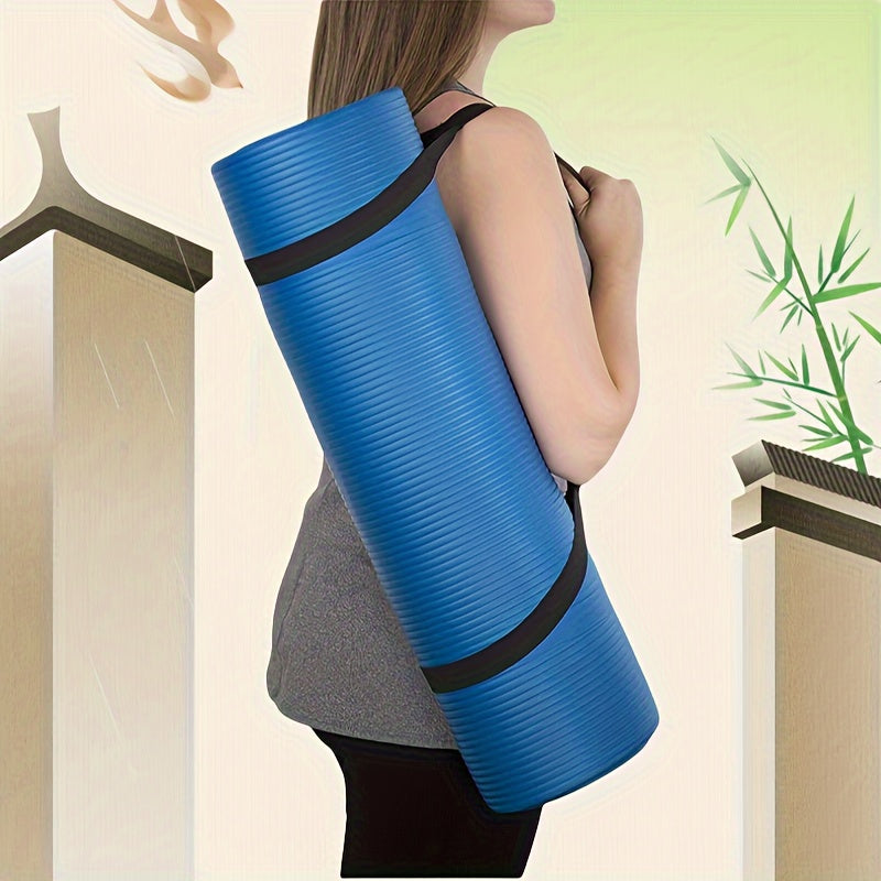 Extra Thick Wide Non-Slip Yoga Mat – Shock Absorbing Fitness Pad for Men & Women, Ideal for Meditation, Jump Rope & Dance Balance