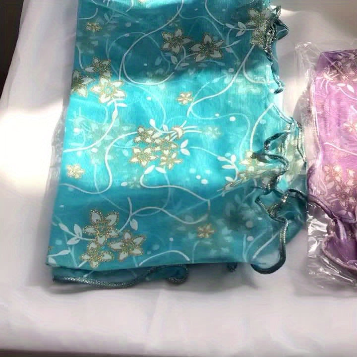 Floral Embroidered Scarf – Breathable, Windproof Boho Shawl & Sunproof Travel Wrap