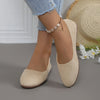 Women's Minimalist Slip-On Flats Lightweight Soft-Sole Low-Cut Walking Shoes