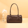 Luxury Retro Baguette Hobo Bag for Women – Vintage Split Leather Shoulder & Handbag with Adjustable Strap