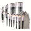 30-Piece Professional Makeup Brush Set – Premium Synthetic Kabuki, Foundation, Powder, Blush & Eye Brushes
