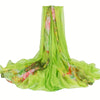 Women's Boho Floral Beach Shawl - Lightweight Breathable Windproof Travel Wrap & Beach Cover-Up in Pink Yellow Blue