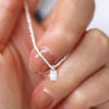 Vintage Pentagonal Sparkling Zircon Necklace - Light Luxury Shimmer Clavicle Chain for Parties & Everyday