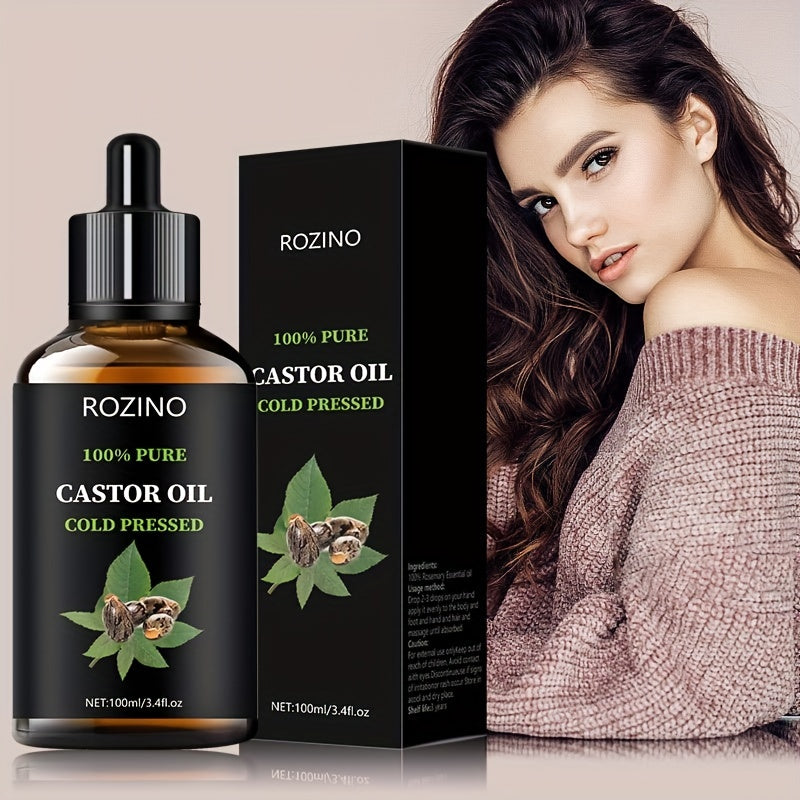 Castor Seed Essential Oil - Multipurpose Hair, Skin & Lash Oil for Massage, Gua Sha, Body & Nails