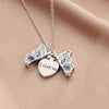 Openable Butterfly Pendant Necklace with 'I Love You' Lettering – Romantic Valentine's Day Jewelry Gift