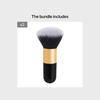 Large Soft Oval Powder Brush – Long-Hair Blush & Foundation Brush for Wet/Dry Application