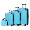 4-Piece Hardside Luggage Set – ABS+PC Spinner Suitcases with Combination Locks & Telescopic Handles