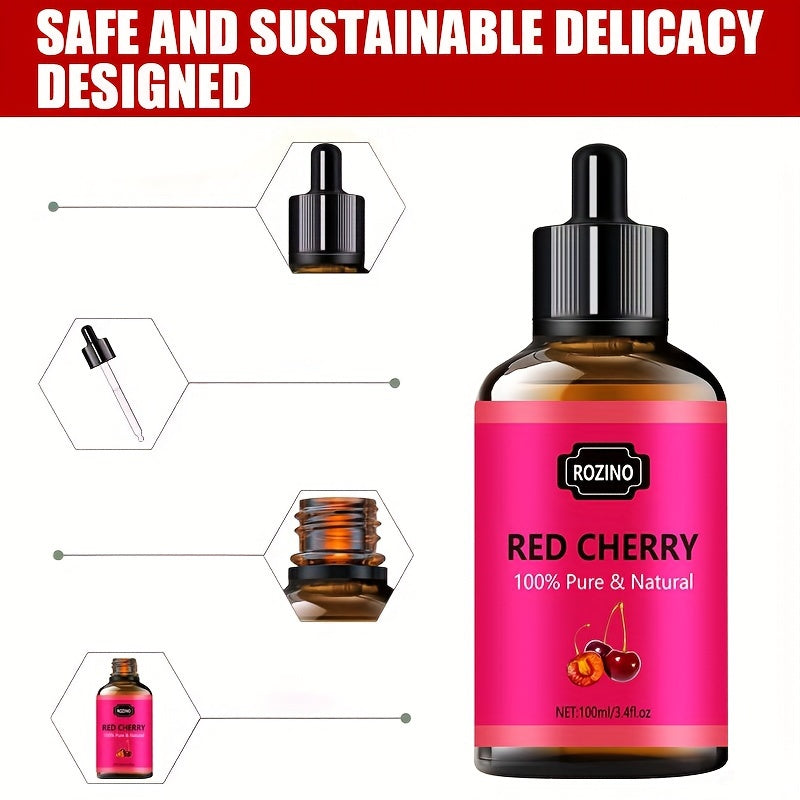 100% Pure Cherry Essential Oil – Sweet Hydrating Plant Oil for Skin, Hair, Nails, Massage & Aromatherapy