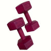 Pair Multi-Color Hexagonal Dumbbells 0.5-4 kg (1.1-8.8 lb) PE - Ergonomic Grip for Home Workout, Yoga & Full-Body Training