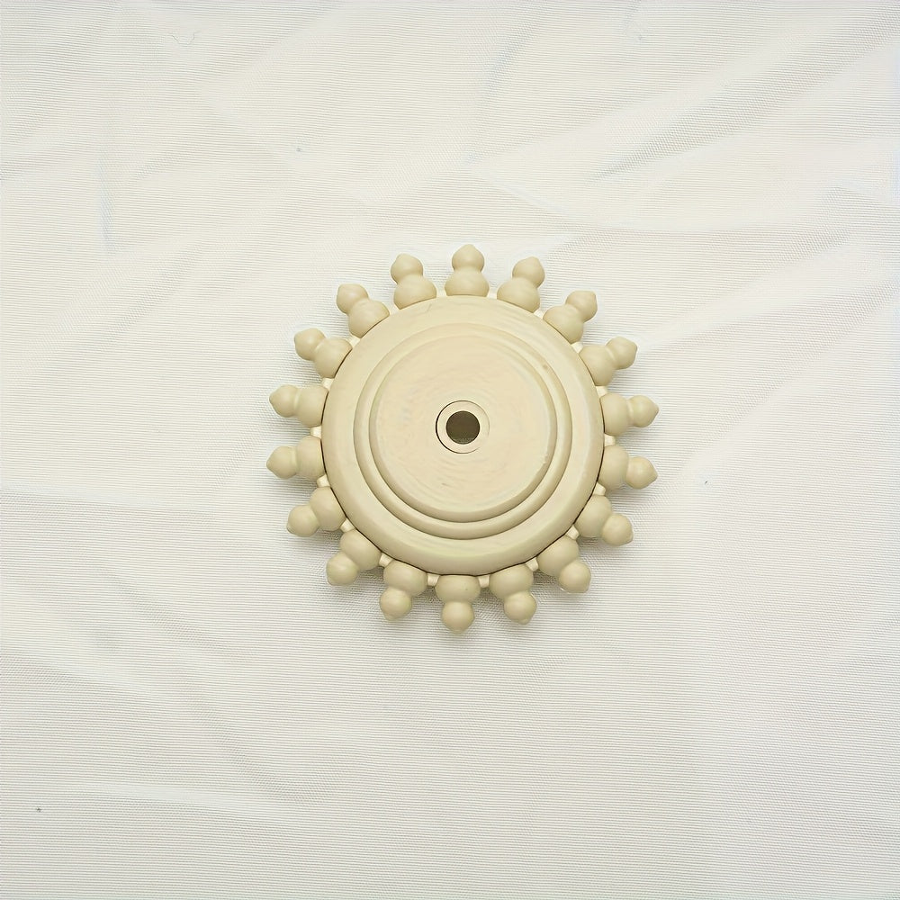 9-Roller Wooden Handheld Massage Stick, Cellulite & Lymphatic Drainage Roller for Arms, Legs, Thighs, Hips and Back