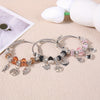 3-Piece Titanium 316L Stainless Steel Bracelet Set - Boho Pendant Friendship Gift
