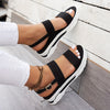 Women's Summer Wedge Sandals - Open Toe Ankle-Strap Platform Heels for Casual Beach & Vacation
