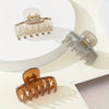 3-Pack Matte Shark Hair Claw Clips Solid Color Elegant Hair Clips for Women