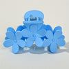 Bohemian Flower Hair Claw Clip - Solid Color Plastic Ponytail Hair Clip for Women