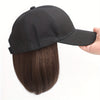 Baseball Cap Wig for Women – Adjustable Snap Back, Heat-Resistant Synthetic, Lightweight Breathable Hairpiece (Brown, Red, Blonde, Auburn, Charcoal Grey)